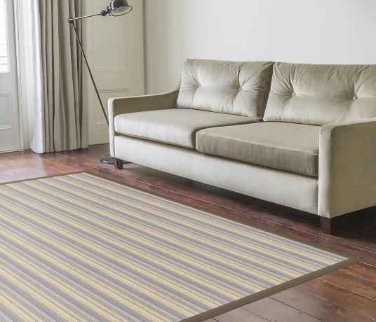 Kato Striped Wool Rug in Living Room