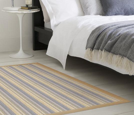 Bella Striped Wool Rug as a rug (Make Me A Rug)