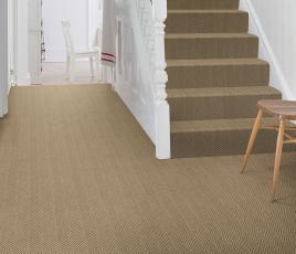 Wool Iconic Herringbone Dean Carpet 1522 on Stairs thumb