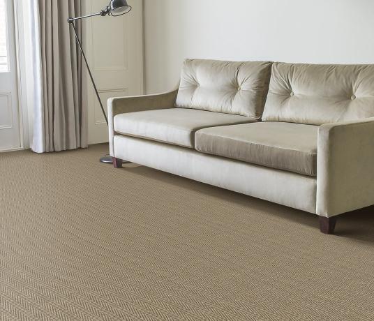 Sisal Herringbone Hartley Carpet 4424 in Living Room