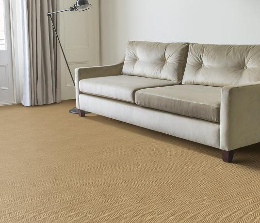 Sisal Herringbone Houghton Carpet 4426 in Living Room