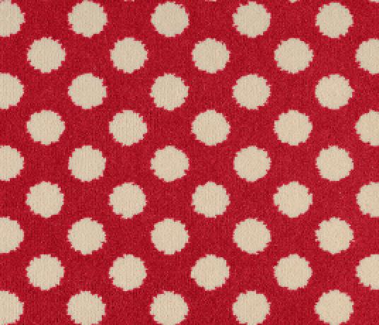 Quirky Spotty Red Carpet 7144 Swatch