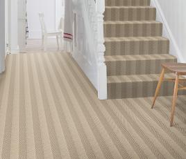 Wool Iconic Herringstripe Devi Carpet 1563 on Stairs thumb