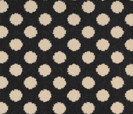 Quirky Spotty Black Carpet 7140 Swatch