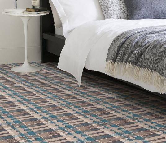 Quirky Tartan Mountain Daisy 7164 in Bedroom