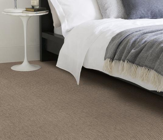 Anywhere Herringbone Syrup Carpet 8049 in Bedroom