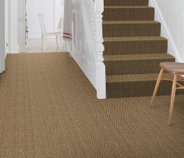 Sisal Herringbone Hinton Carpet 4425 on Stairs thumb