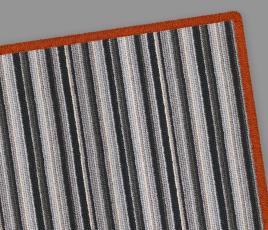 Pippa Striped Wool Runner rug corner thumb