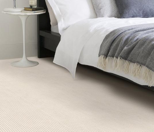 Plush Stripe White Jasper Carpet 8212 in Bedroom