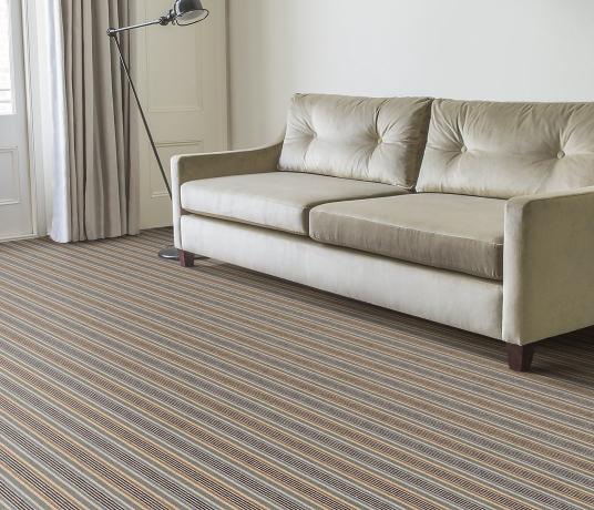 Margo Selby Stripe Surf Viking Carpet 1902 in Living Room