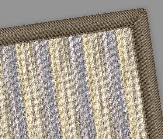 Kato Striped Wool Runner rug corner