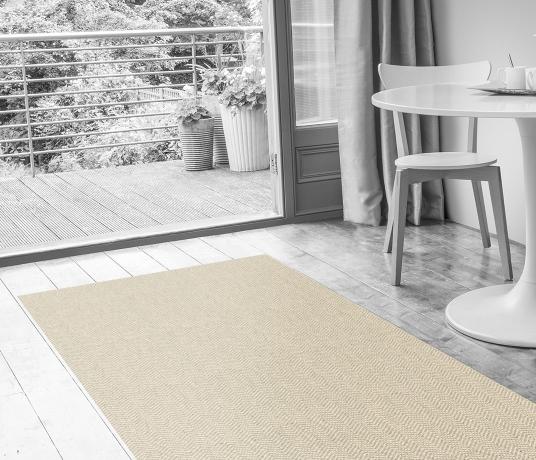 Wool Hygge Fika Warm Milk Carpet 1590 in Living Room (Make Me A Rug)