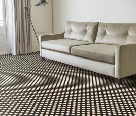 Quirky Spotty Black Carpet 7140 in Living Room thumb