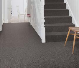 Anywhere Herringbone Slate Carpet 8048 on Stairs thumb