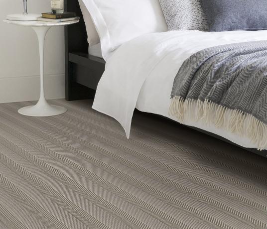 Wool Iconic Herringstripe Mamaki Carpet 1562 in Bedroom