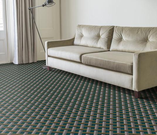 Quirky Ben Pentreath Lattice Fletcher Carpet 7234 in Living Room