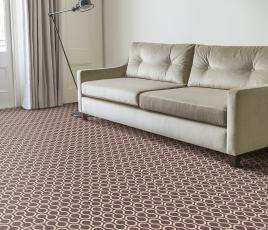 Quirky Honeycomb Grey Carpet 7113 in Living Room thumb