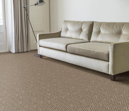 Jute Big Panama Waffle Carpet 2612 in Living Room