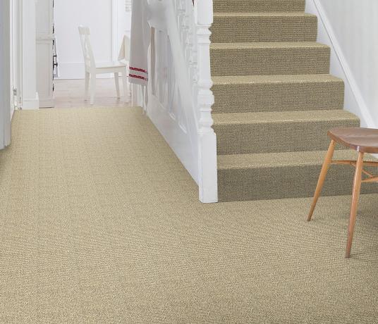 Sisal Bouclé Beauworth Carpet 1243 on Stairs