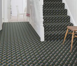 Quirky Ben Pentreath Lattice Fletcher Carpet 7234 on Stairs thumb