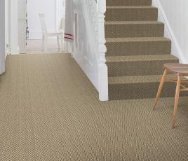 Sisal Herringbone Hartley Carpet 4424 on Stairs thumb