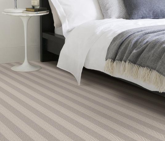 Wool Iconic Herringstripe Fonteyn Carpet 1560 in Bedroom