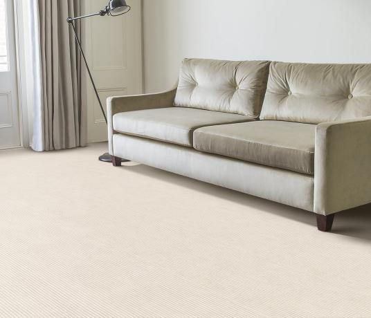 Plush Stripe White Jasper Carpet 8212 in Living Room