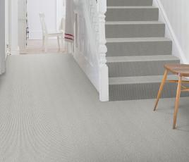 Wool Rib Silver Birch Carpet 1830 on Stairs thumb