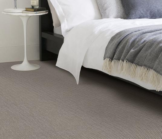 Anywhere Herringbone Ice Carpet 8045 in Bedroom