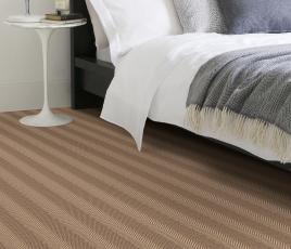 Wool Iconic Herringstripe Rosati Carpet 1566 in Bedroom thumb