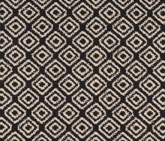 Quirky Geo Black Carpet 7131 Swatch