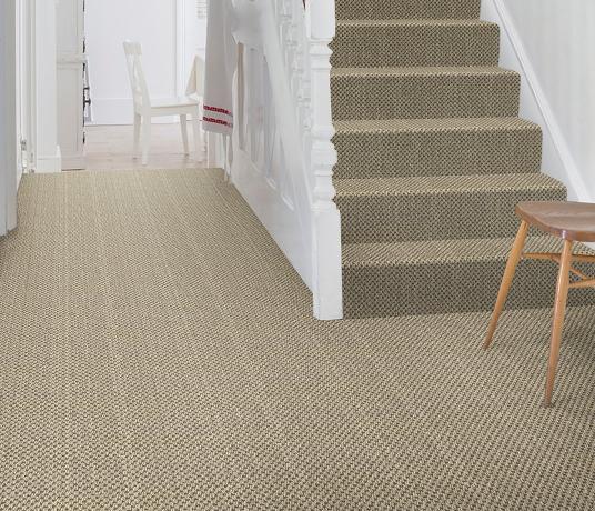 Sisal Malay Canton Carpet 2549 on Stairs