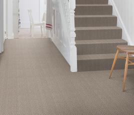 Wool Iconic Herringbone Niven Carpet 1525 on Stairs thumb