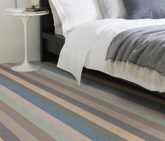 Margo Selby Stripe Surf Joss Carpet 1900 in Bedroom