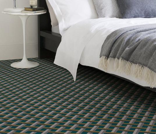 Quirky Ben Pentreath Lattice Fletcher Carpet 7234 in Bedroom