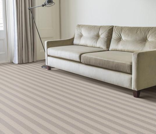 Wool Iconic Herringstripe Fonteyn Carpet 1560 in Living Room