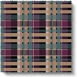 Quirky Tartan Silver Tassie 7162