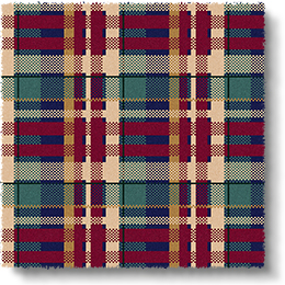 Quirky Tartan Red Red Rose 7165