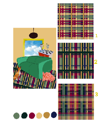 Sophie Anne Campbell, winner of The Glasgow School of Art x Alternative Flooring Design a Tartan Carpet Competition